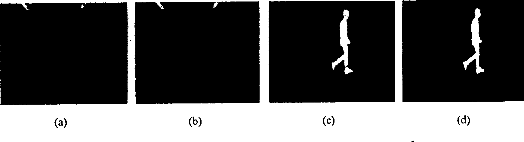 Far distance identity identifying method based on walk