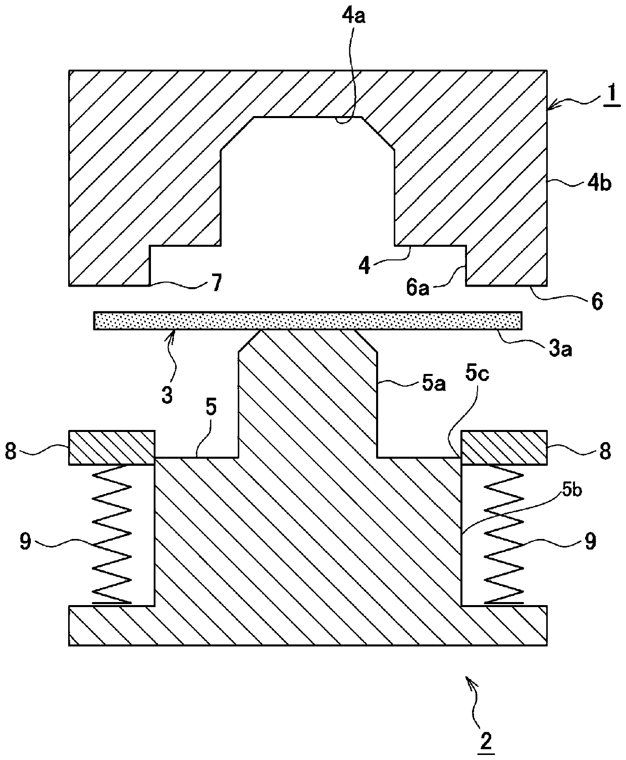 Hot press processing device and hot press processing method