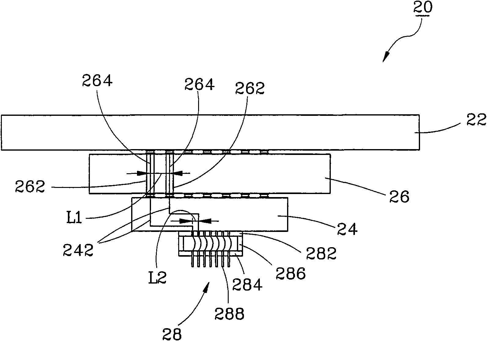 Probe testing device