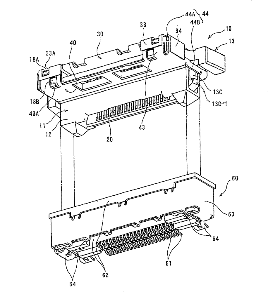 Cable side electric connector