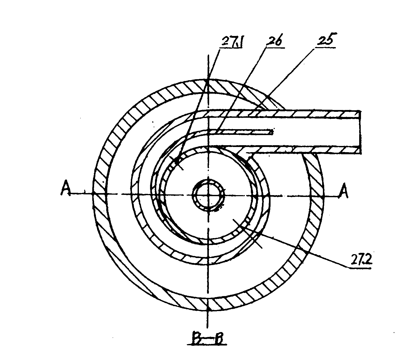 Spiral-flow type fishtail high-efficiency energy-saving burner