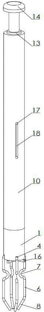 Inner-drive multi-head installing device for powder shaft sleeve