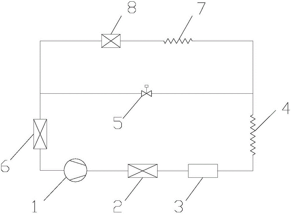 Device and method for reducing evaporator frosting