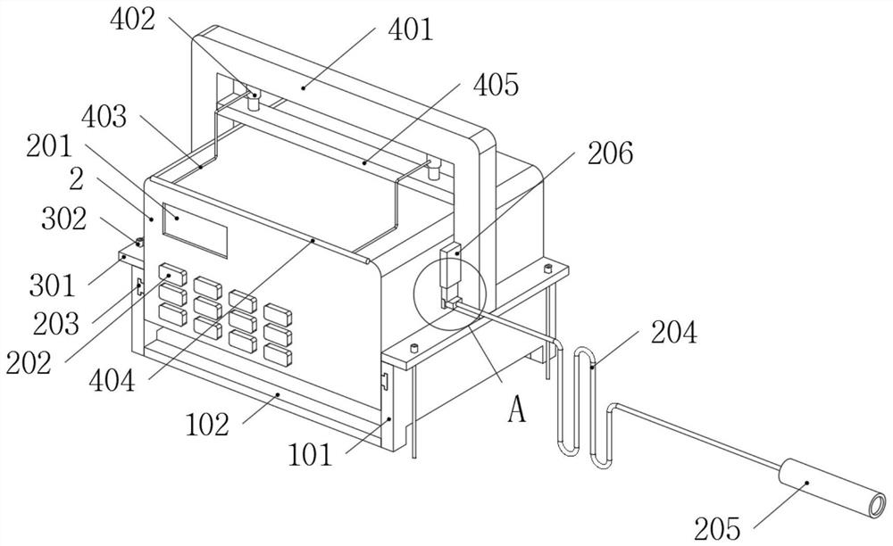 Special postpartum health-care abdomen-in examination device