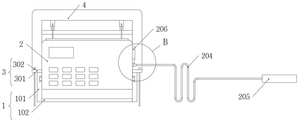 Special postpartum health-care abdomen-in examination device