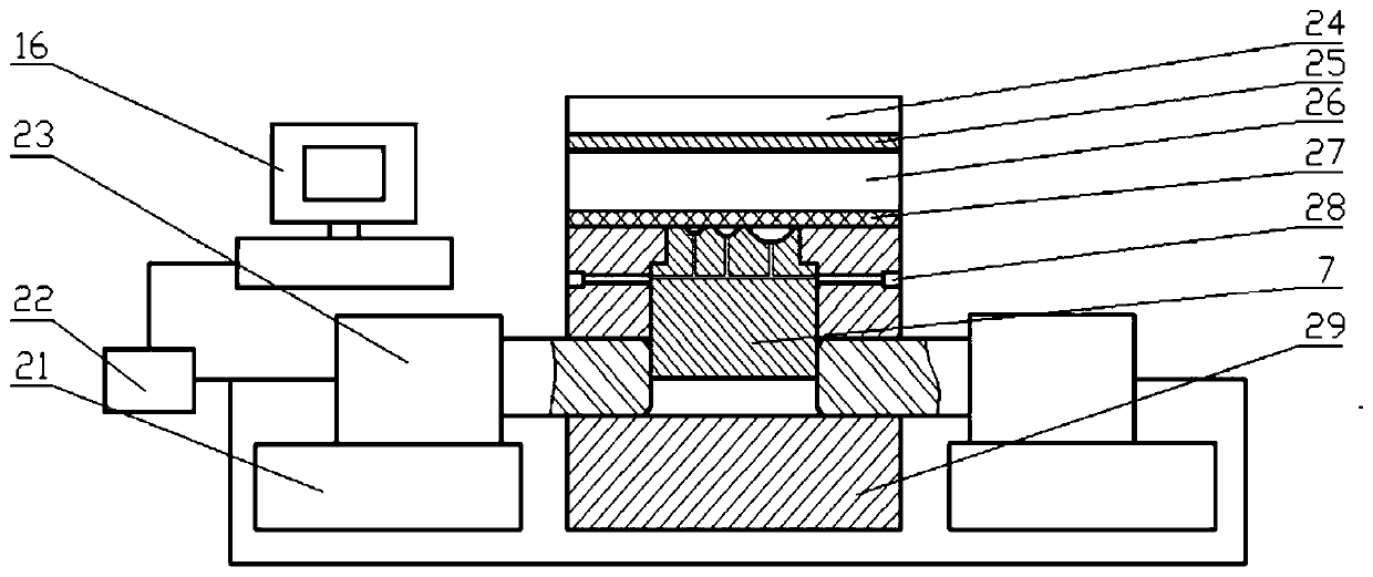 Laser impact grain refinement pretreatment auxiliary laser dynamic flexible micro-forming method and device