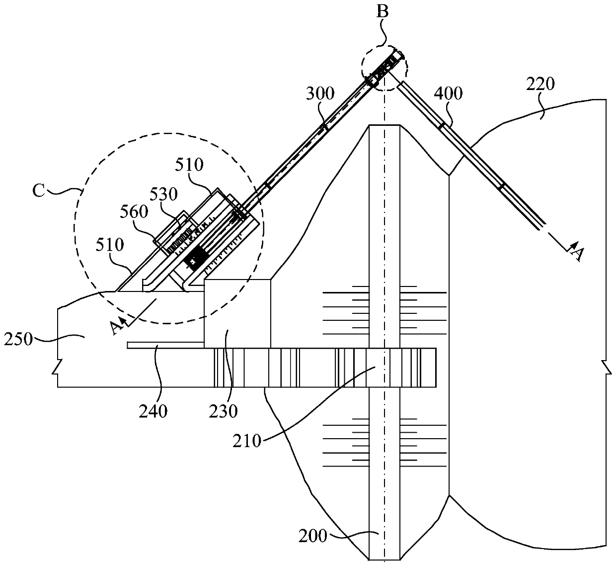 Steering device, fish passing system and fish passing method