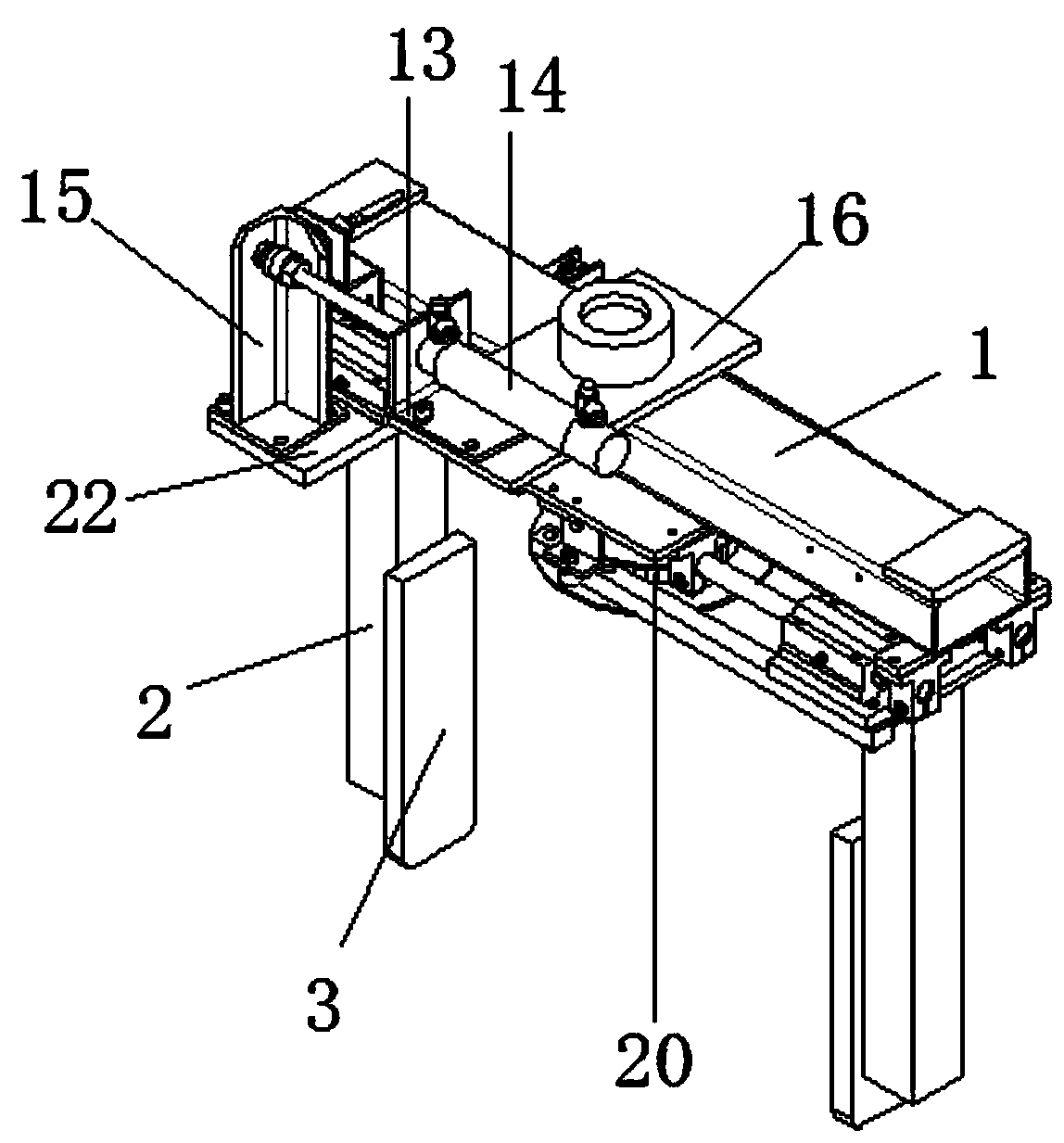 Clamping mechanism for industrial robot