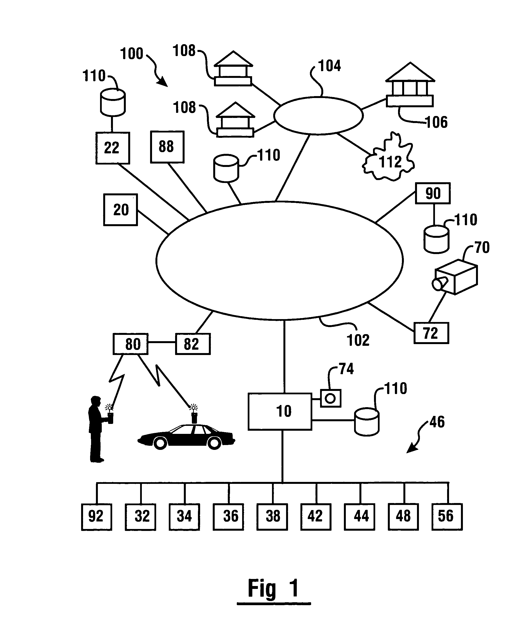 Banking system computer determines nearest bank able to process a customer's transaction request, provides directions to the bank, and sends transaction request information and customer's image to the bank before the customer arrives at the bank