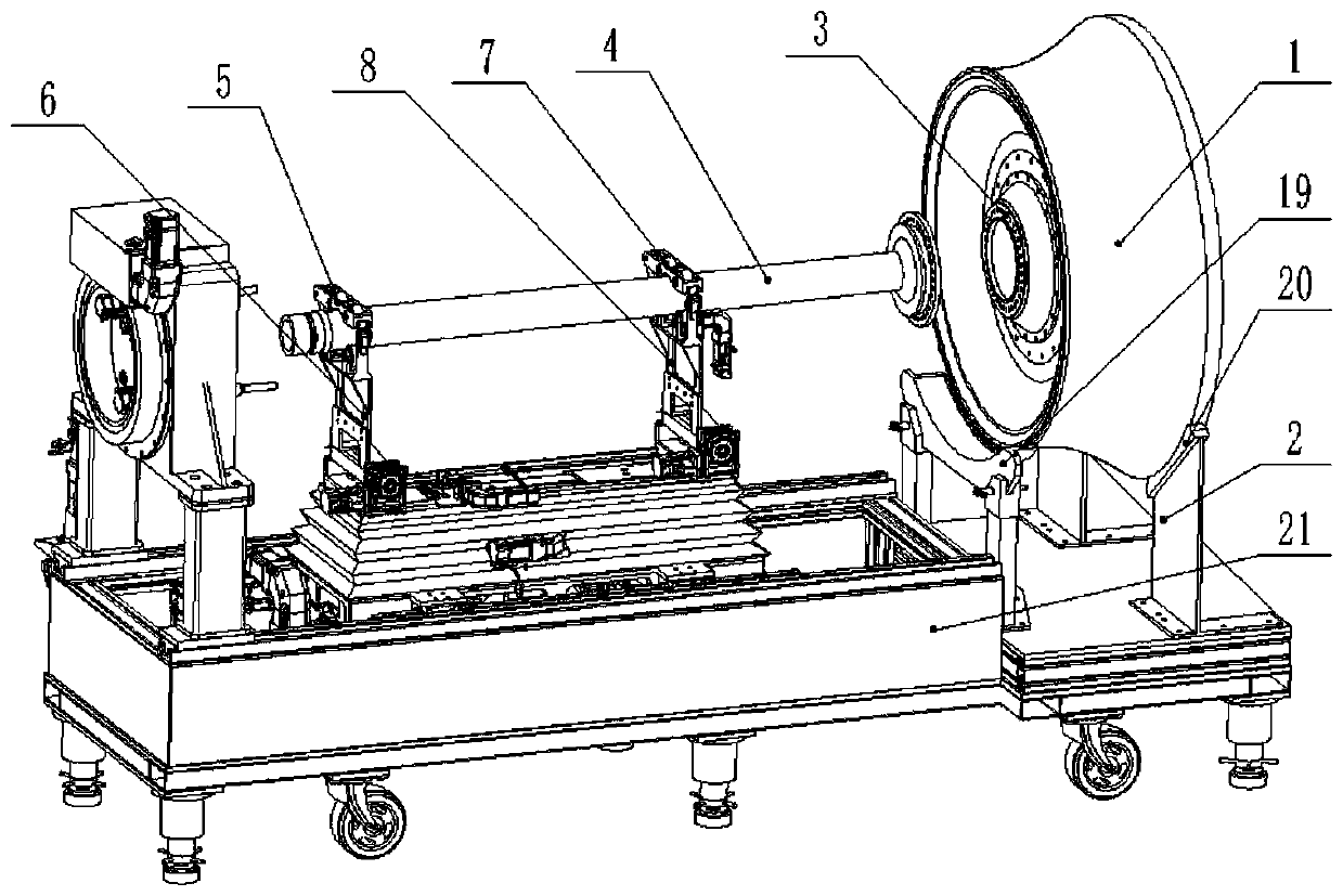 An assembly method of an aeroengine low-pressure turbine shaft-disk assembly