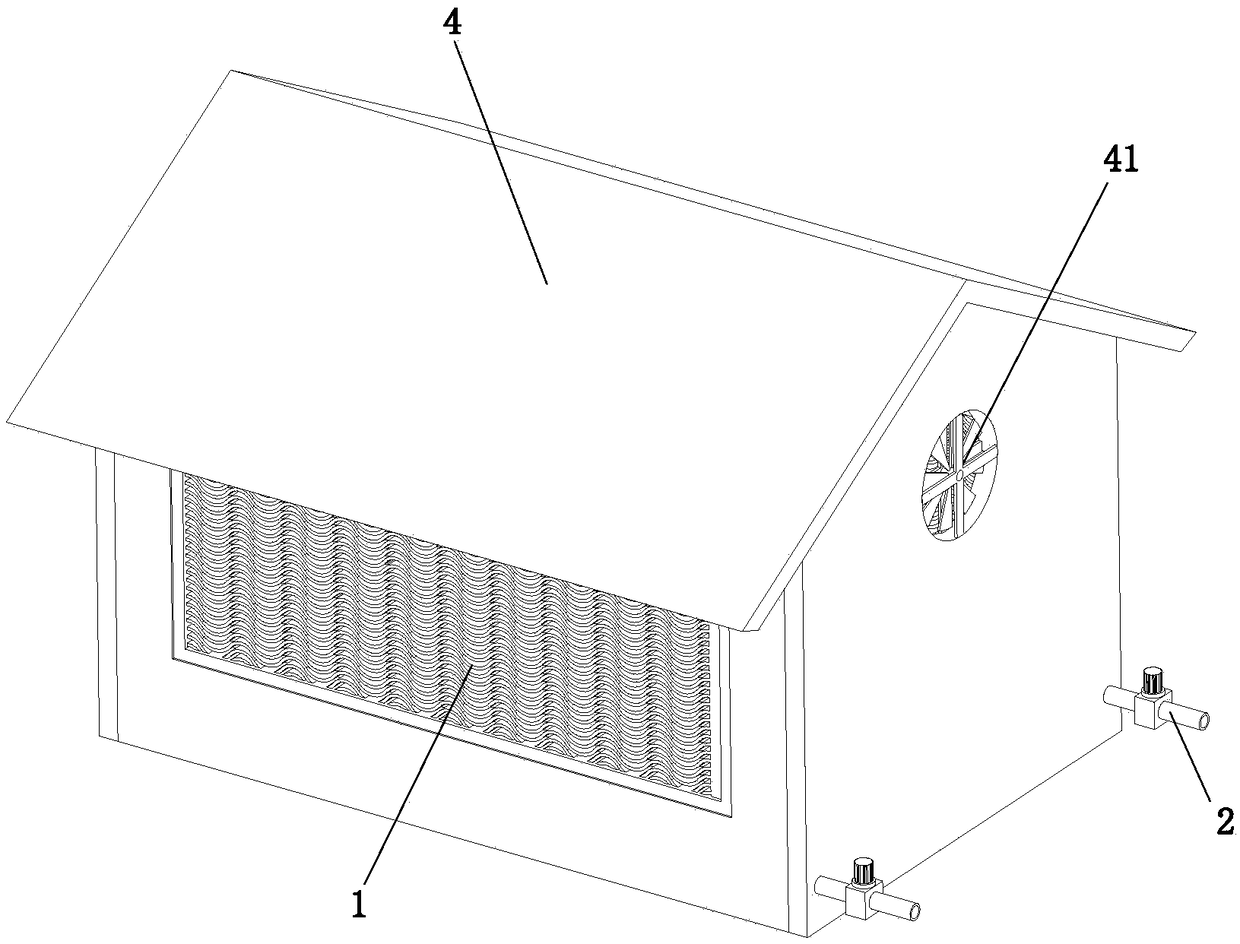 Cooling system for automatic cooling of pig farm