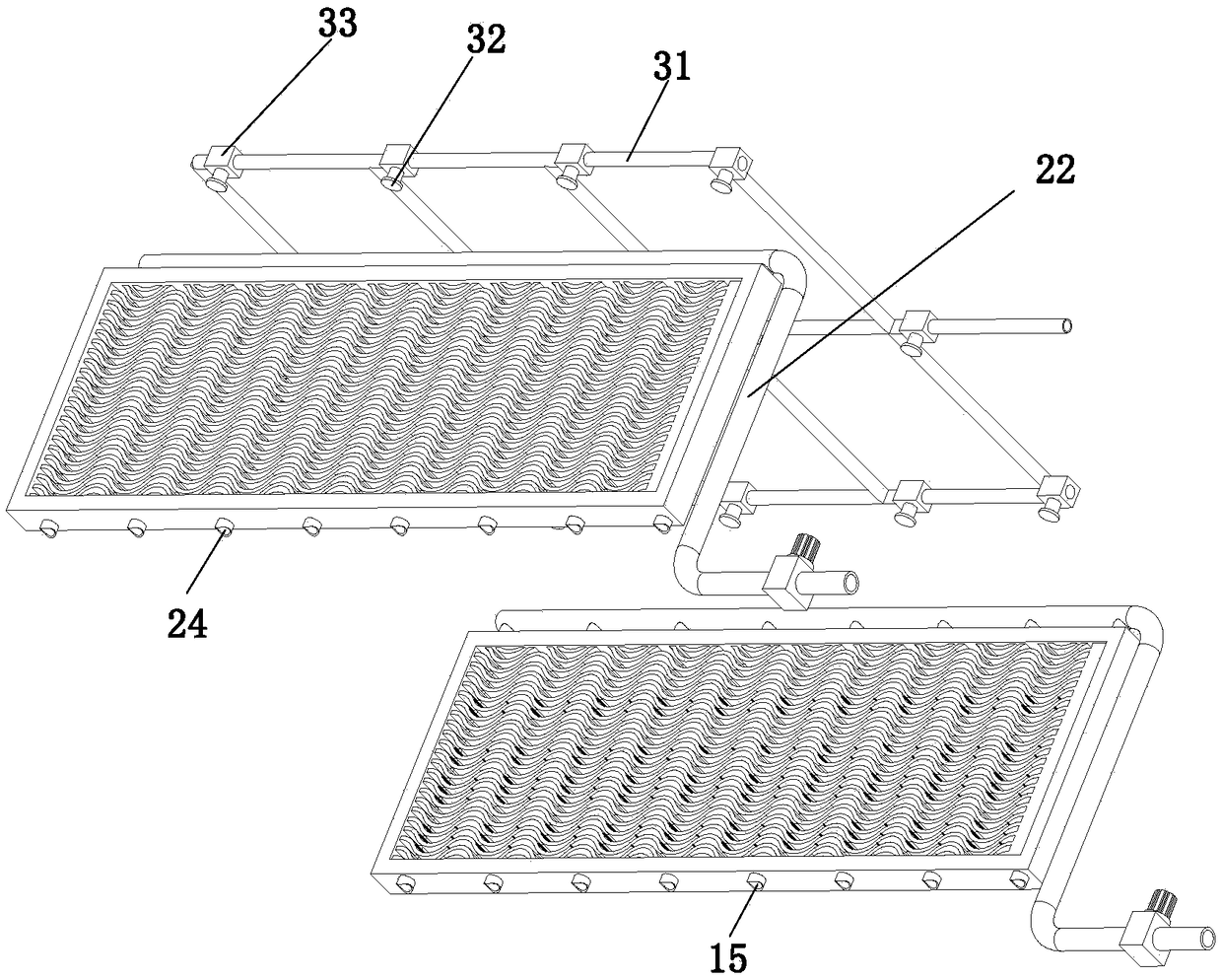 Cooling system for automatic cooling of pig farm