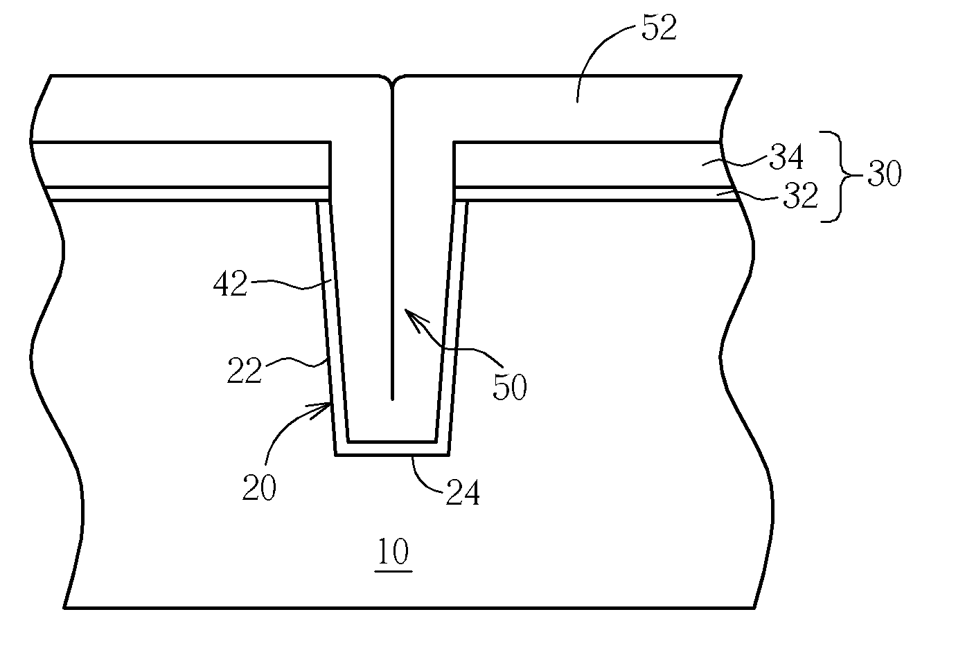 Seamless trench fill method utilizing sub-atmospheric pressure chemical vapor deposition technique