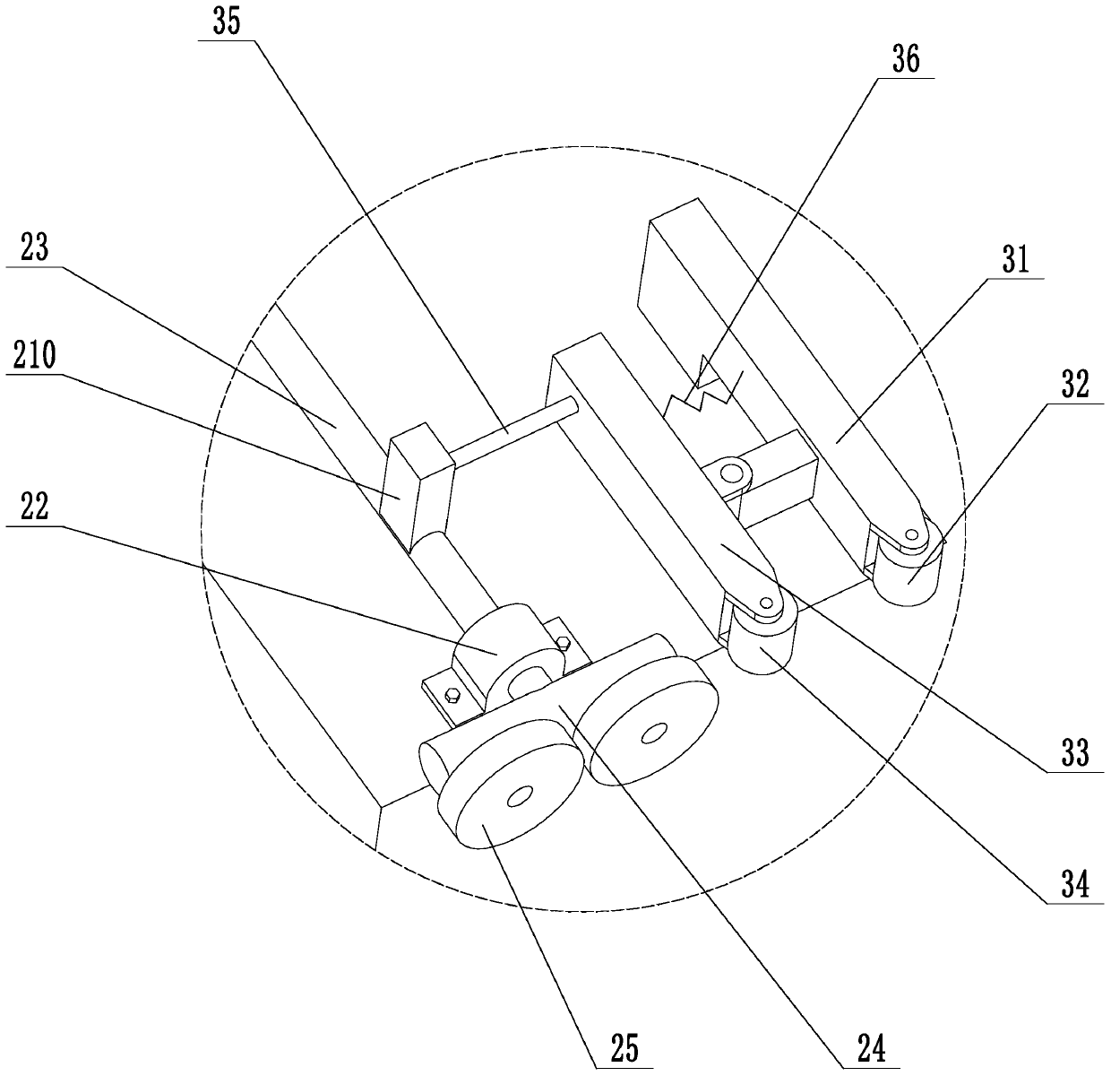 A kind of electric wire coil winding take-up machine