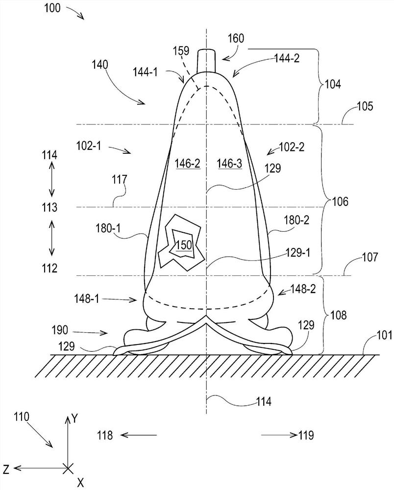 Method of forming flexible container with gussets