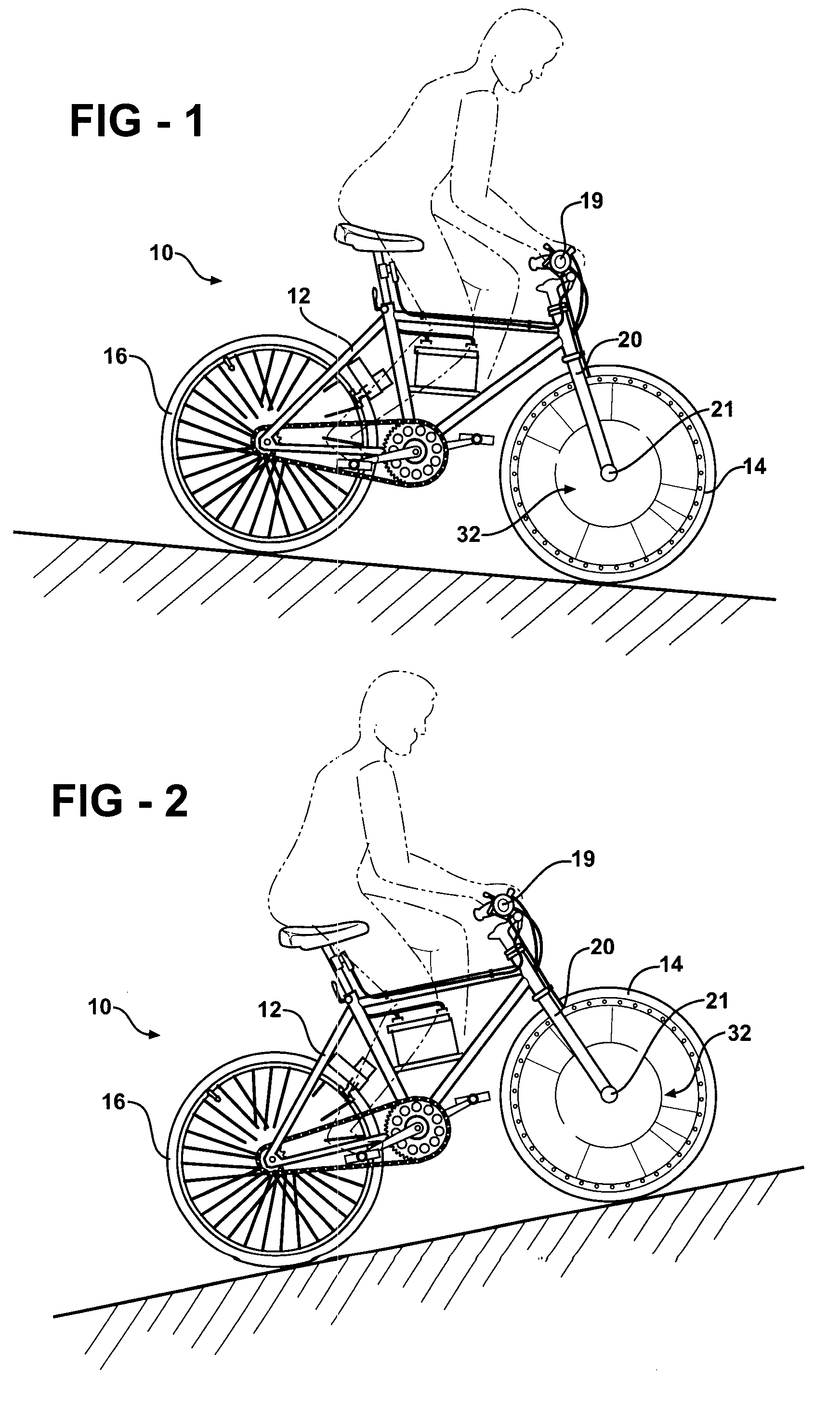 Hydraulic regenerative braking for a vehicle