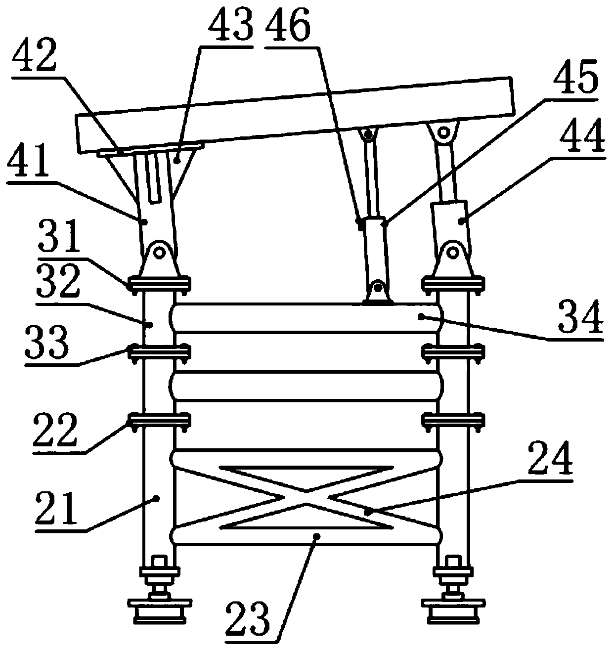 Segmental beam bottom mold system