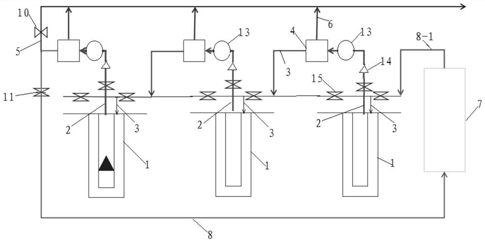 Drainage gas production system and method for prolonging life periods of gas fields and gas wells