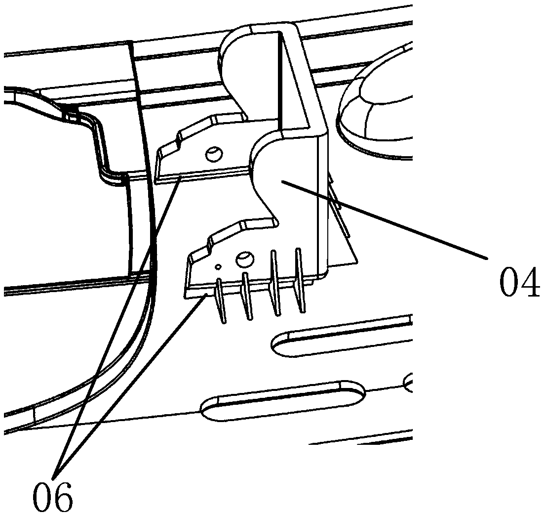 Charging port cover mounting base assembly