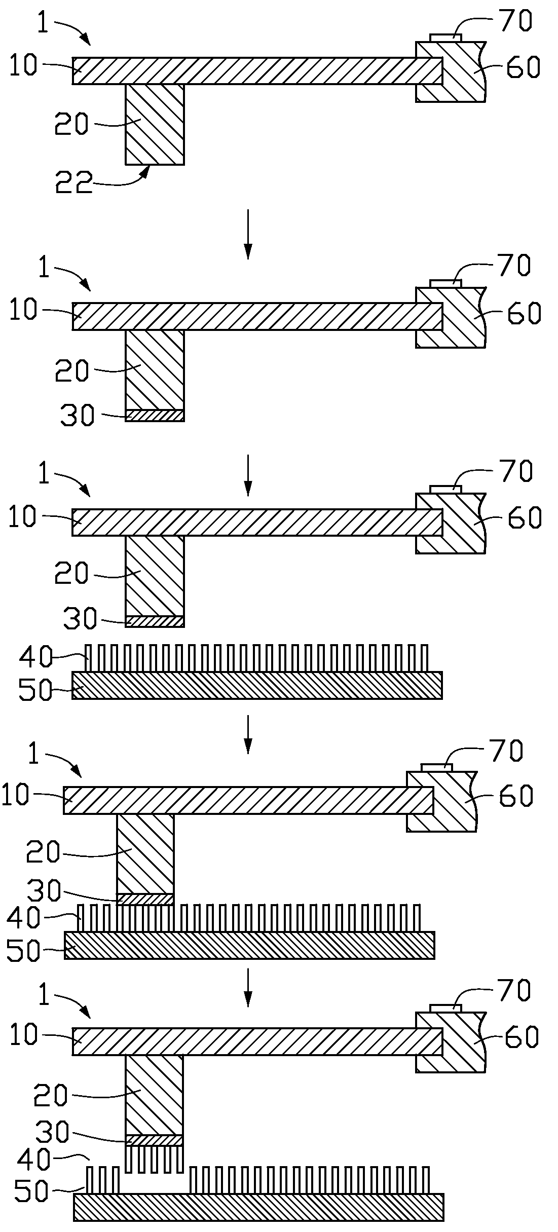 Method for measuring bonding force between substrate and carbon nanotube array formed thereon