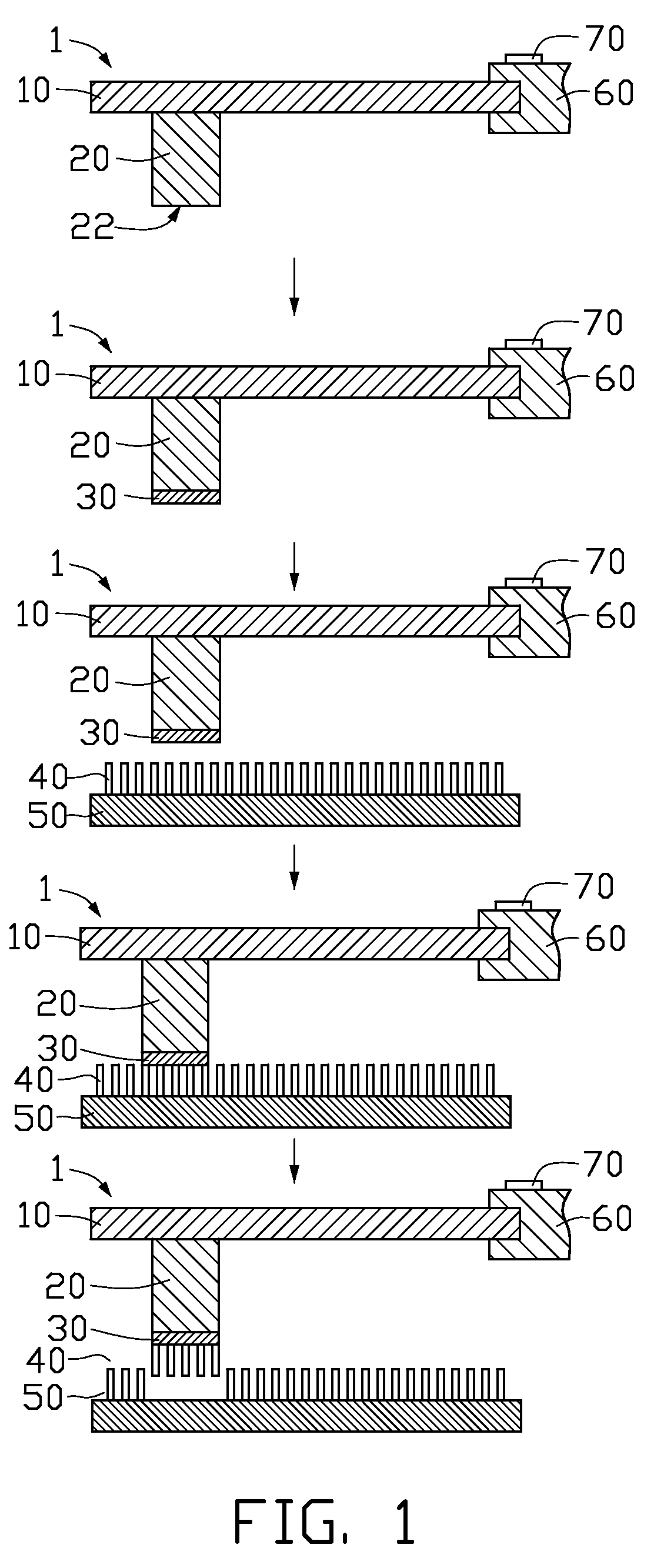 Method for measuring bonding force between substrate and carbon nanotube array formed thereon