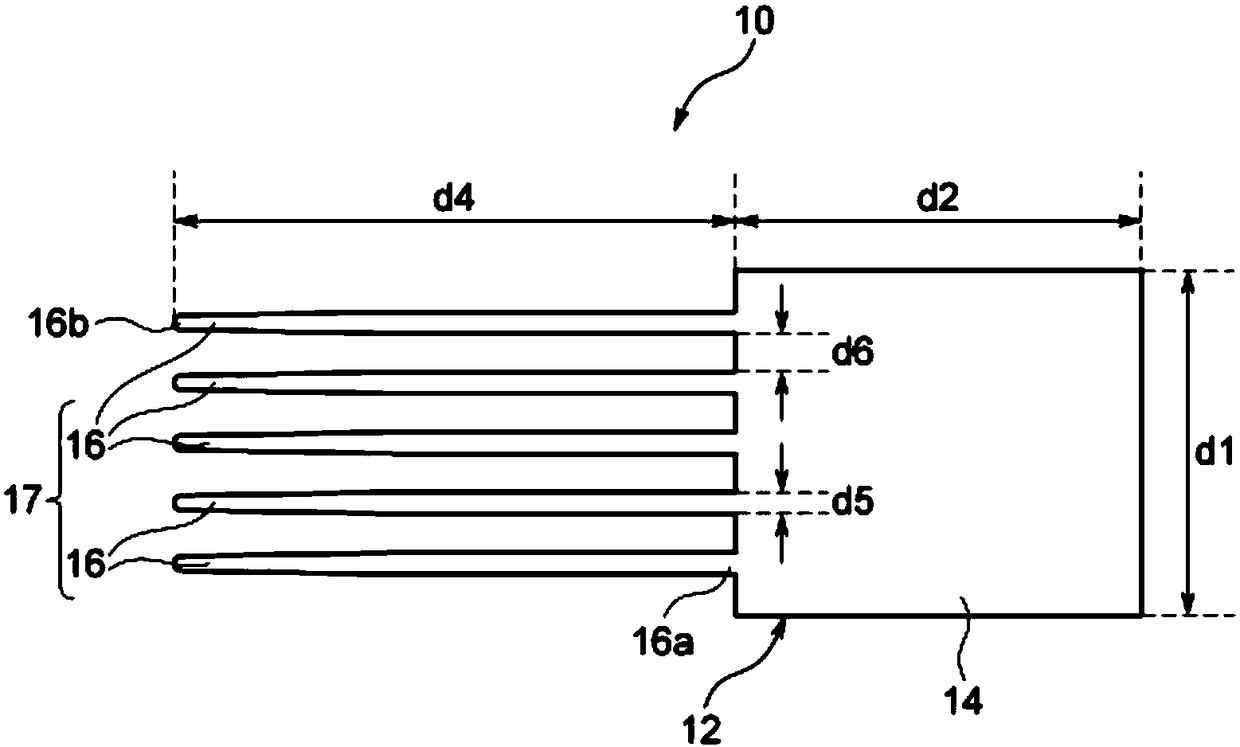 Electrode for brain wave measurement