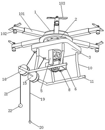 River remote sensing monitoring device based on unmanned aerial vehicle