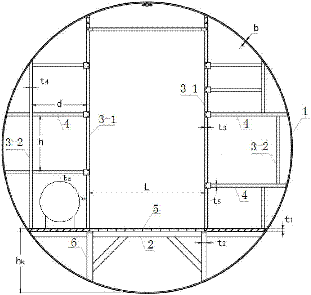 Bamboo composite comprehensive pipe rack capable of containing various types of pipelines