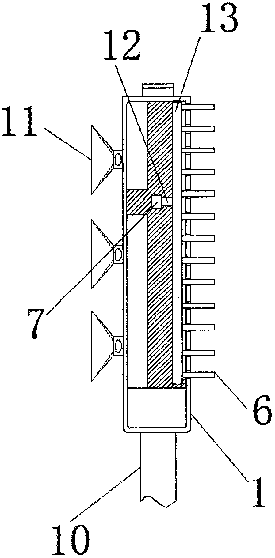 Combined type shower head comb