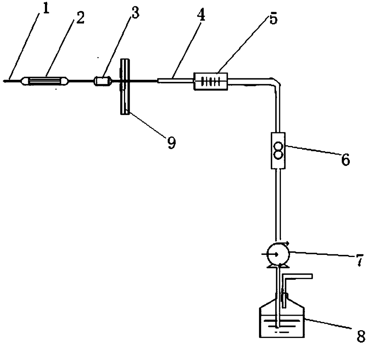 Accurate measurement method for escaping ammonia after SCR device in thermal power plant