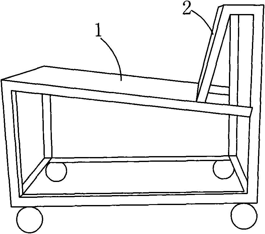 L-shaped trolley