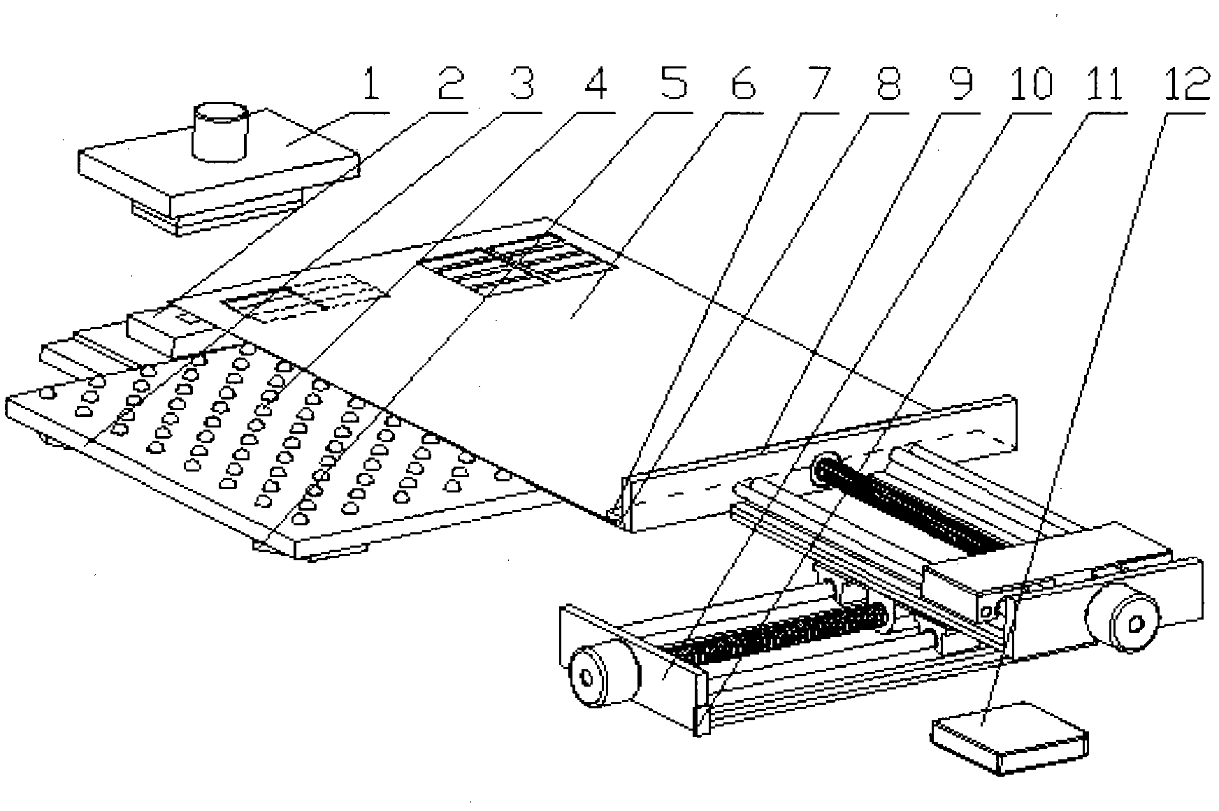 Universal automatic feeding device for punch press