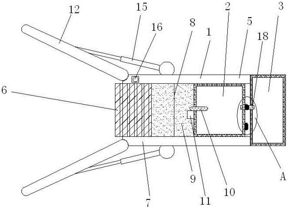 Novel offshore oil spill processing device based on double crawlers