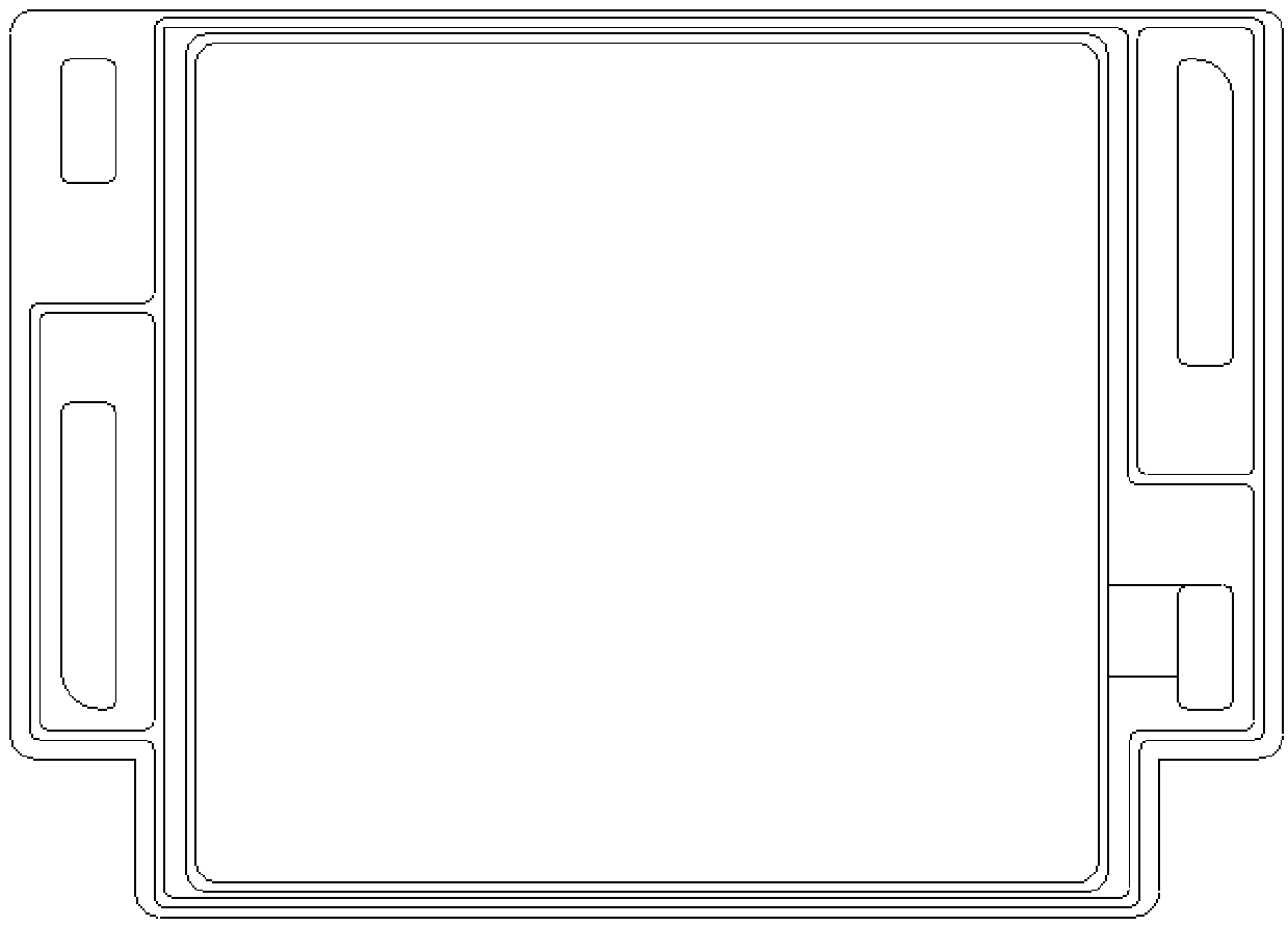 Heat radiation bipolar plate for fuel battery