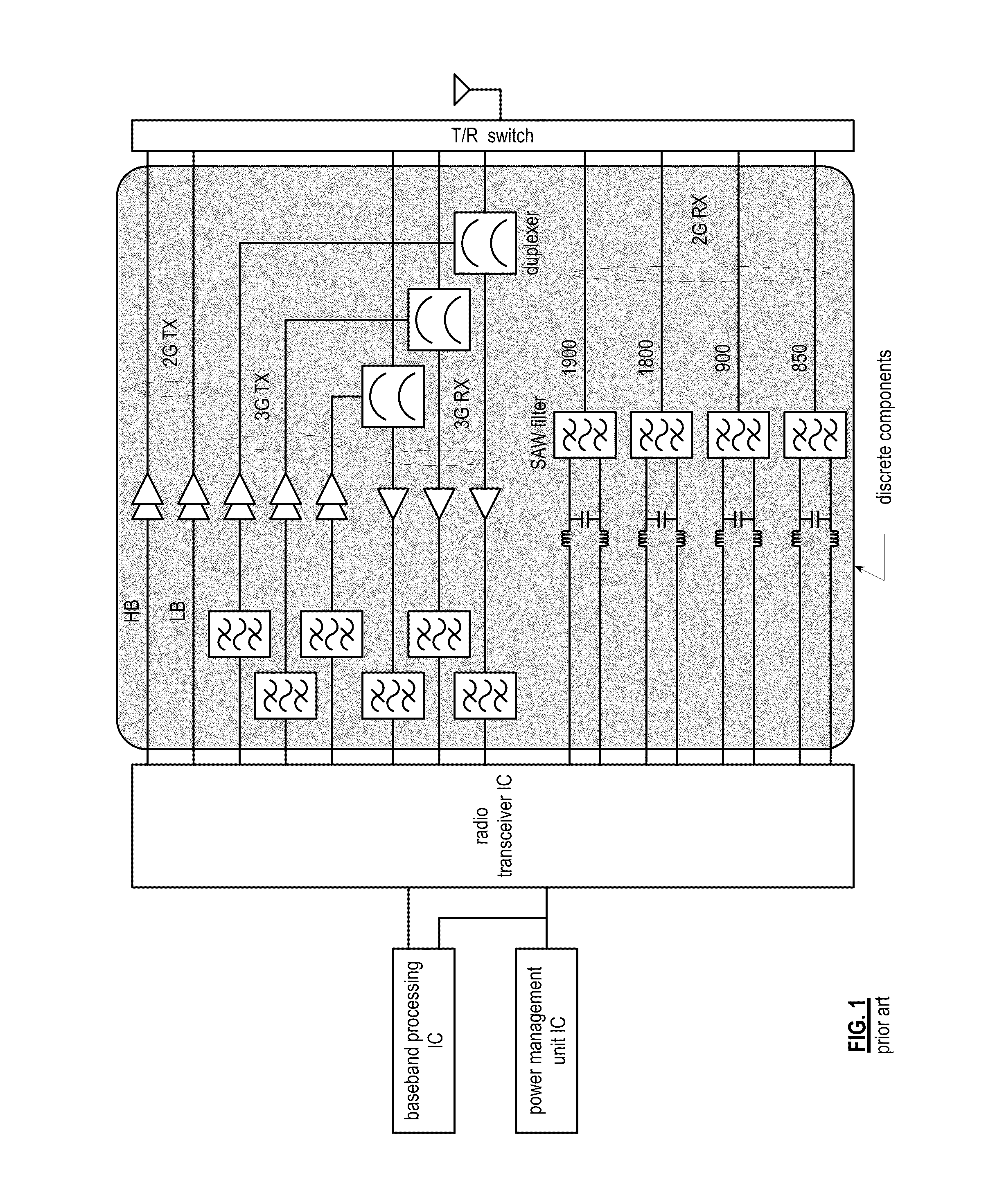 Transceiver including a weaved connection