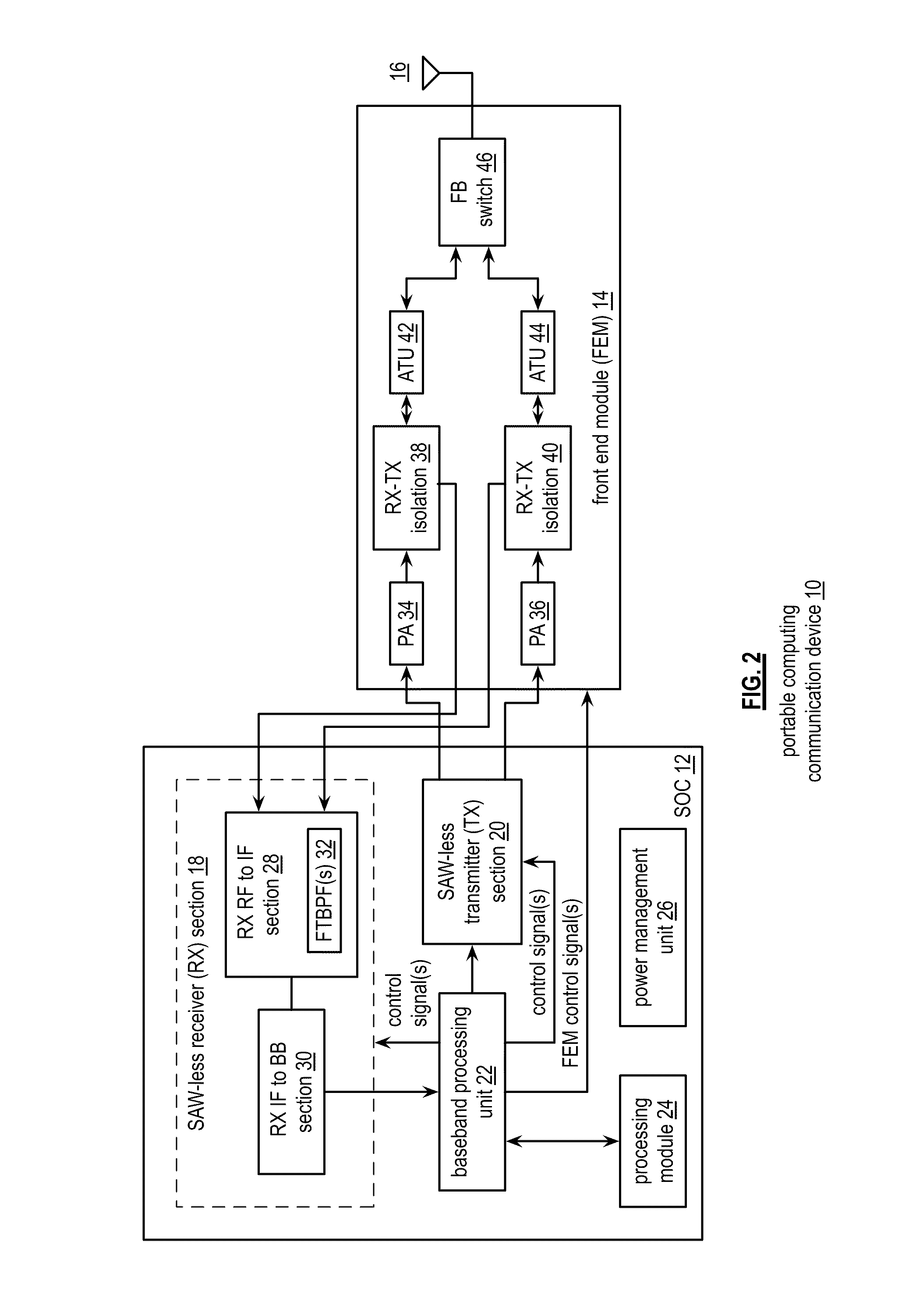 Transceiver including a weaved connection