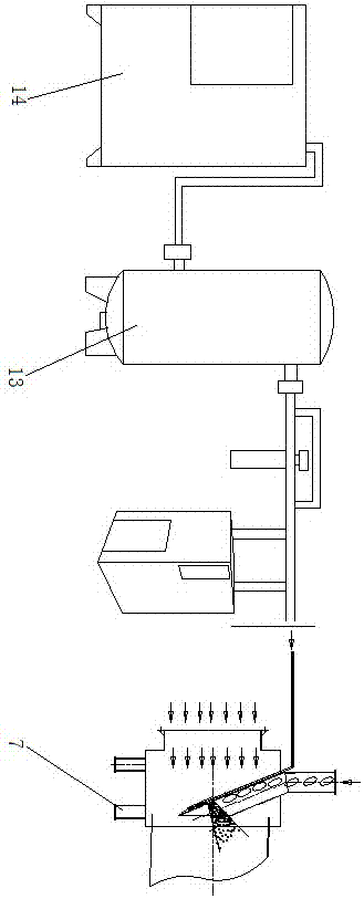 Rotary cylinder dryer for high-pressure airflow sludge scattering device with sprouted bed