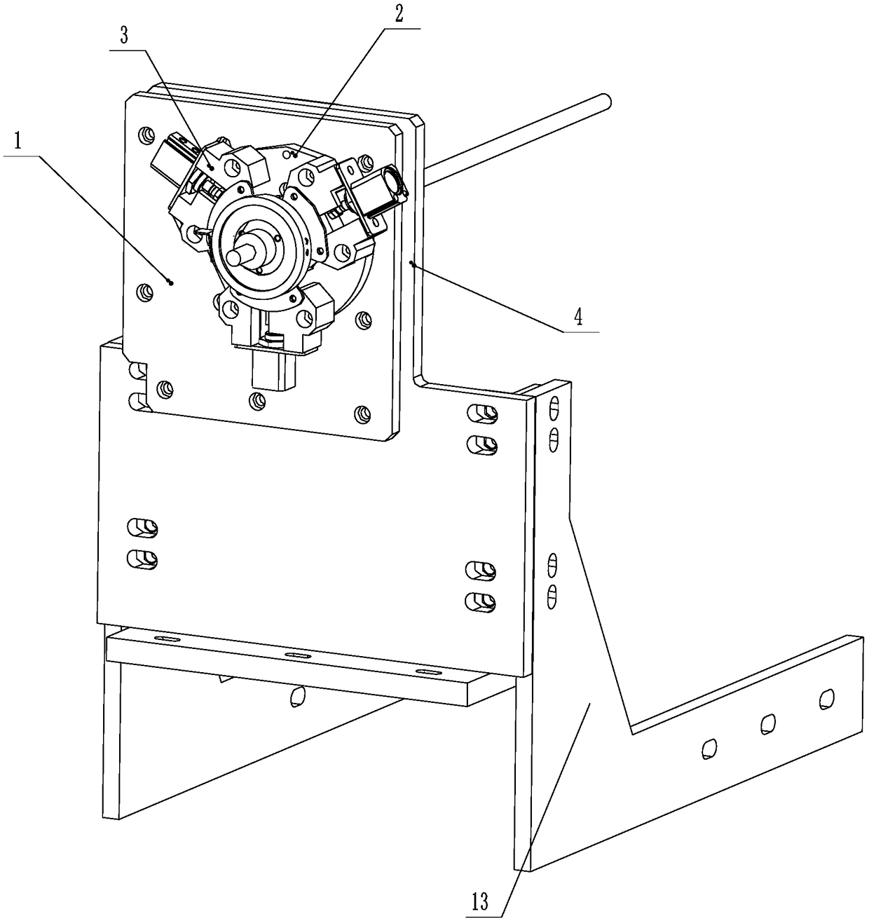 A hollow hook bending machine