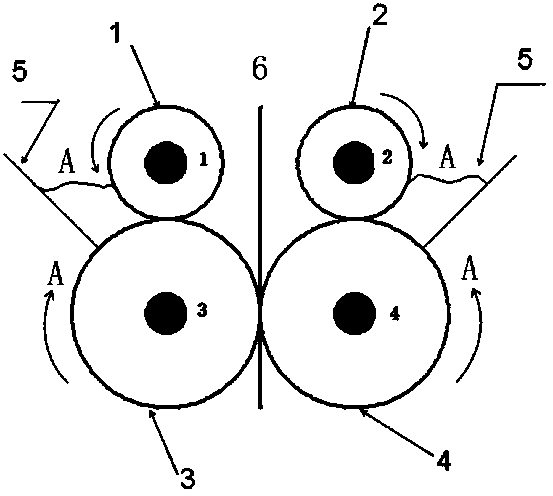 Method for continuously coating high-viscosity sizing agent used for preparing positive pole piece of lithium-manganese primary cell