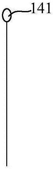 Temperature measuring probe and temperature measuring device