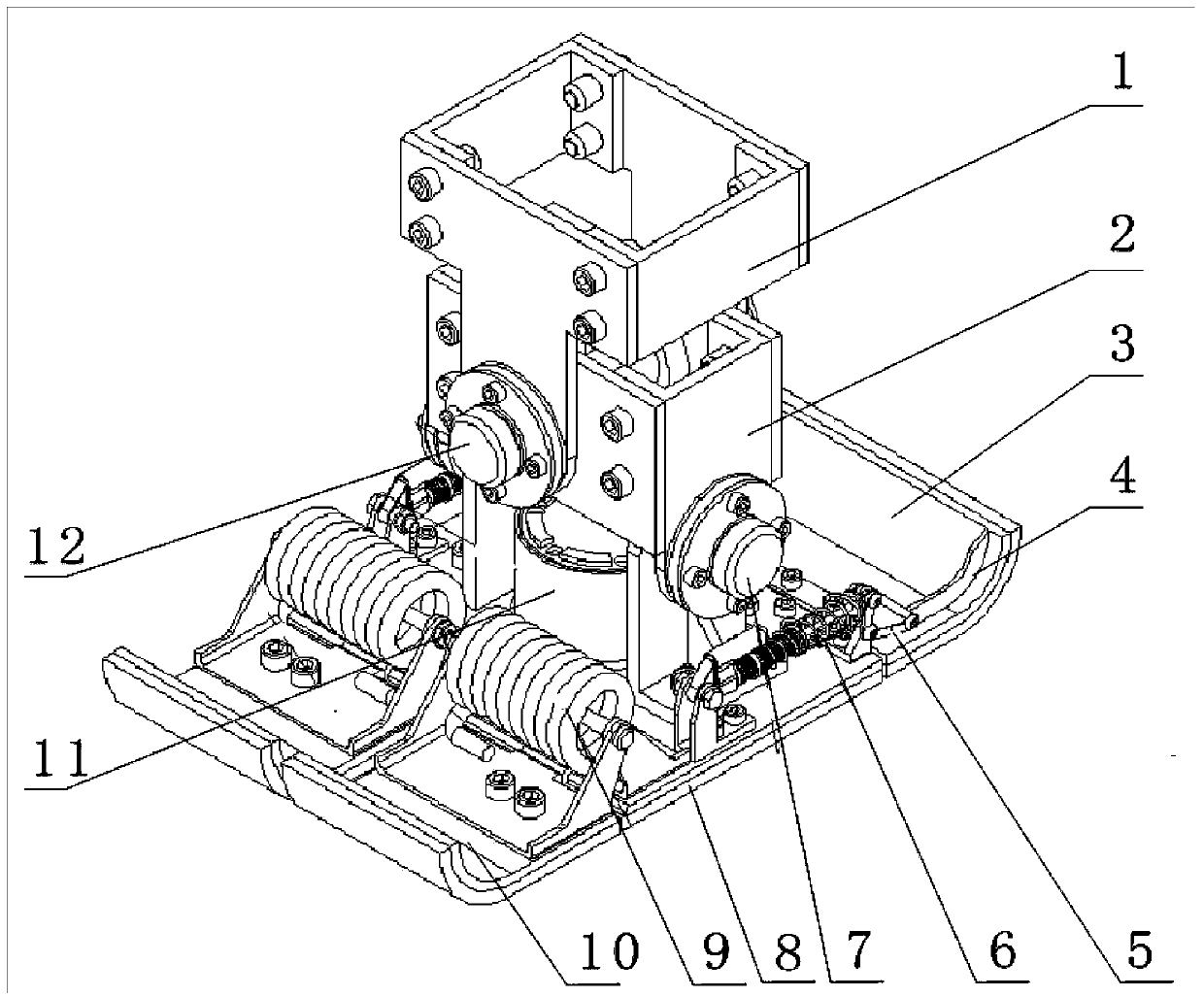 Human-like biped robot foot structure