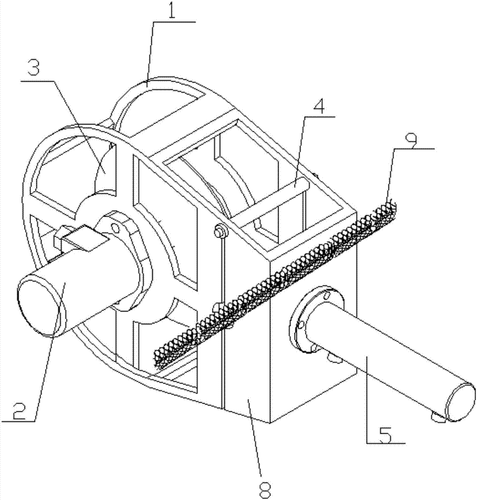 Portable underwater cutting device of aquaculture water area