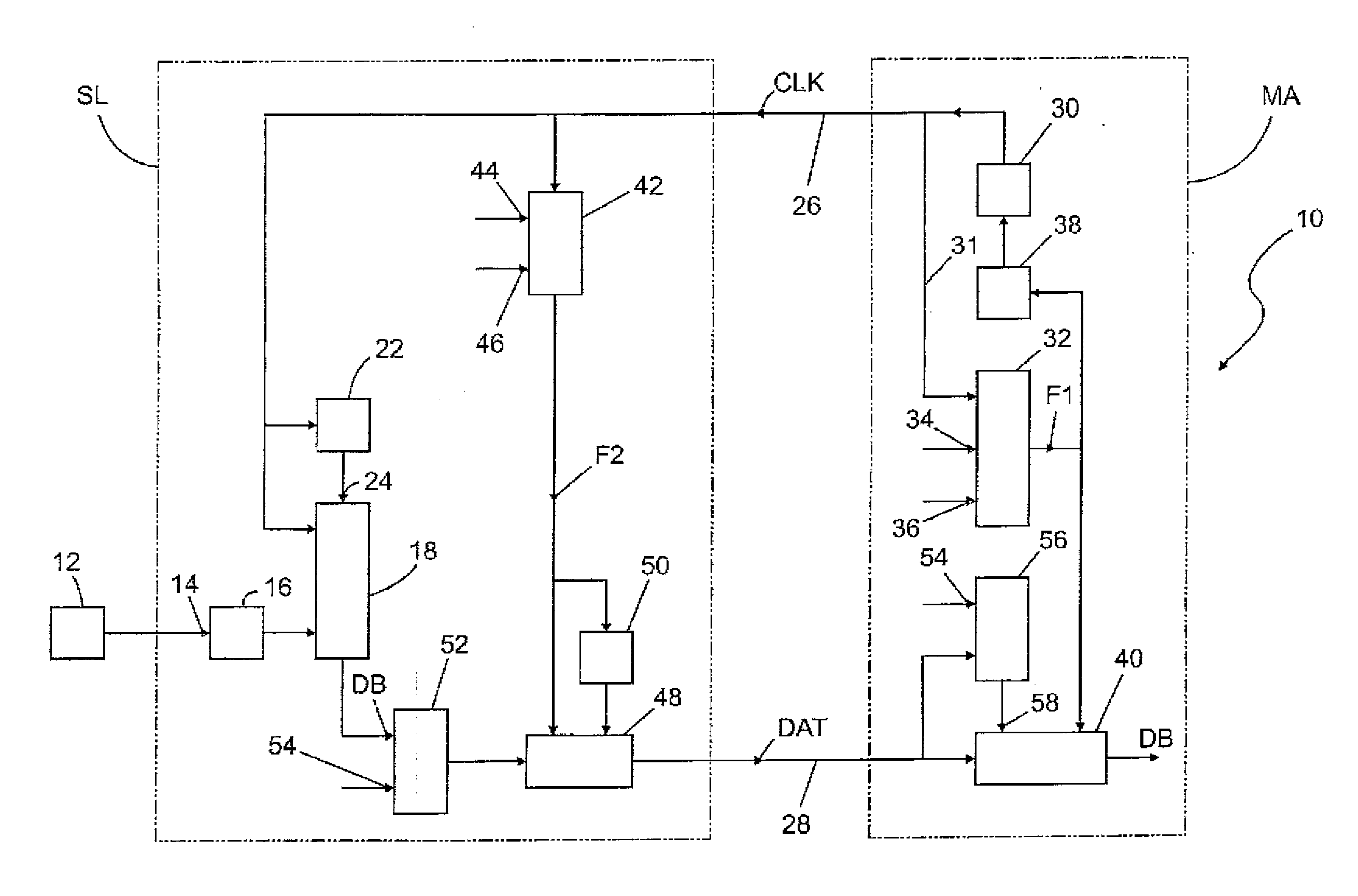 Measured value transmitting device