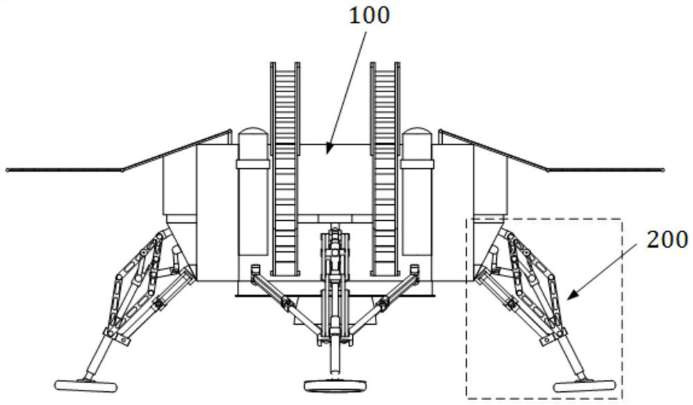 Legged landing inspection robot