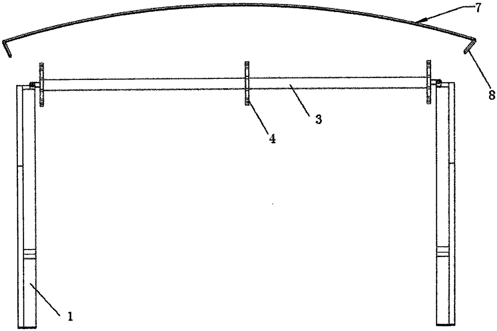 Rotatable and foldable automobile A-column device without blind area