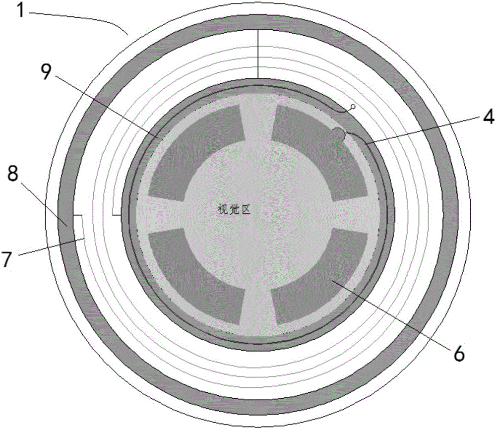 Non-invasive ocular pressure detection sensor based on micro-fluidic technology