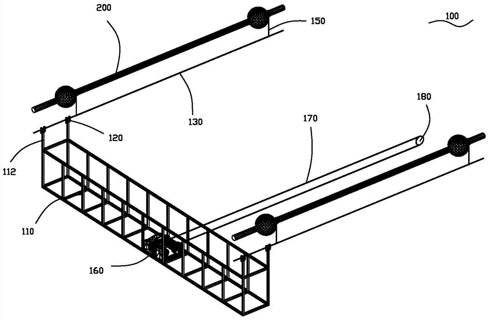 A hanging basket device and its moving method