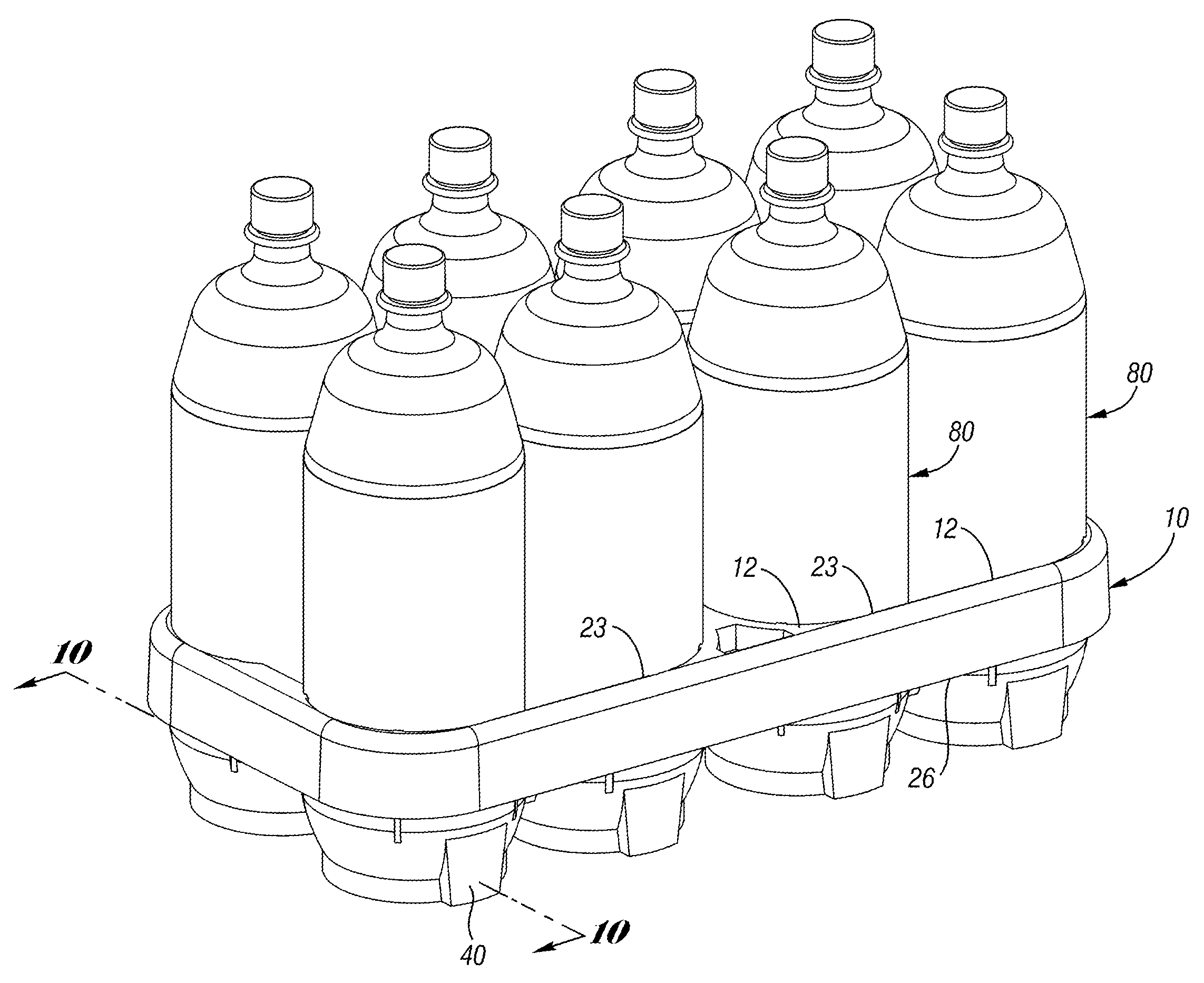 Crate for containers