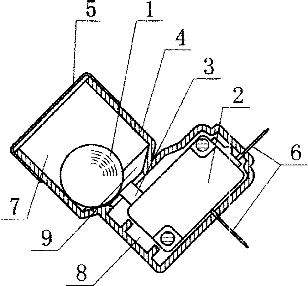 Mechanical type tilting motion switch