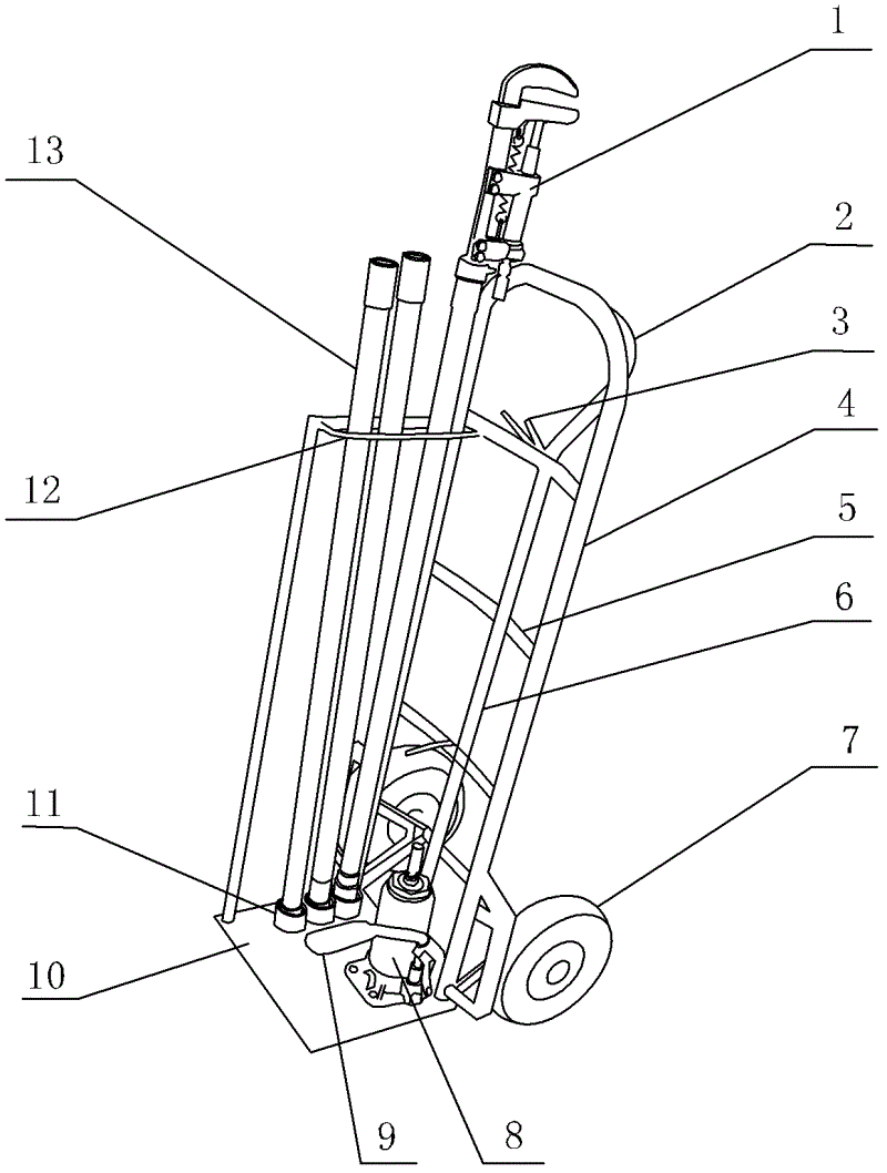 Tree pruning tool for line protective area